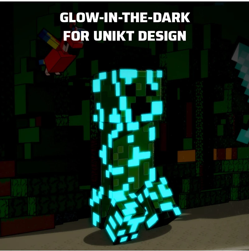 Realmz Travel Case Plus Glow: Minecraft Forest Battle 