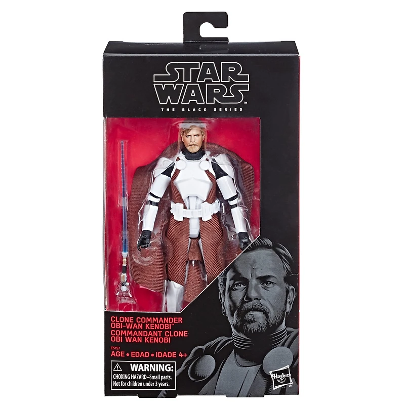 Star Wars The Black Series 6-inch Clone Commander Obi-Wan Kenobi Figure 