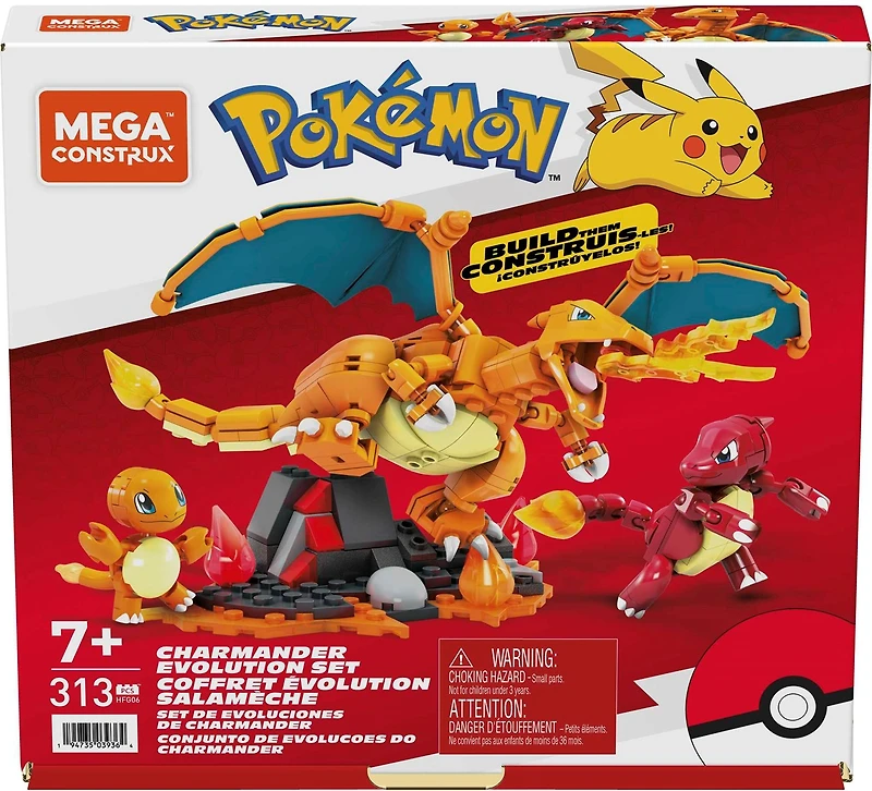 Mega Construx: Pokemon - Charmander Evolution Set 