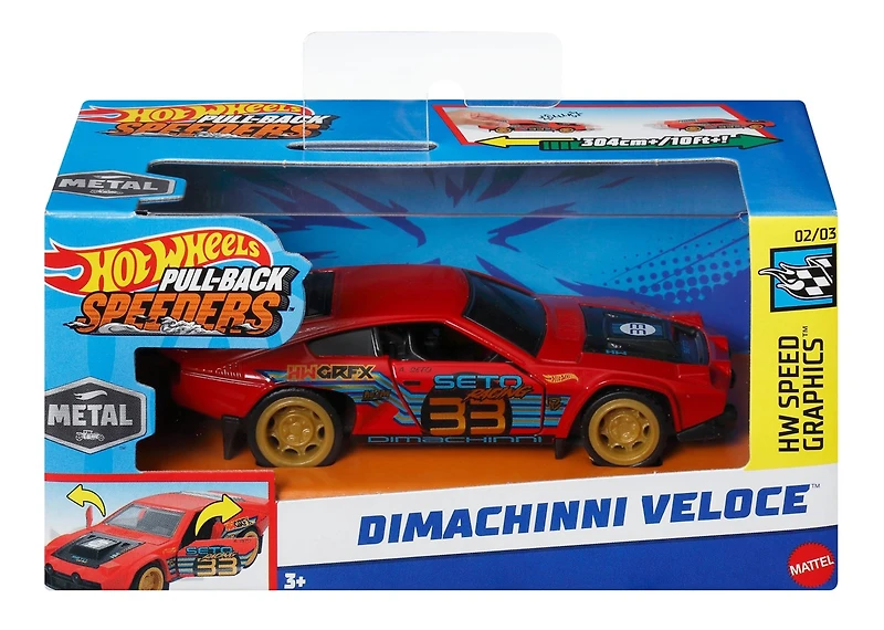 Hot Wheels Pull Back Speeders - Assortment – One Variation Chosen at Random