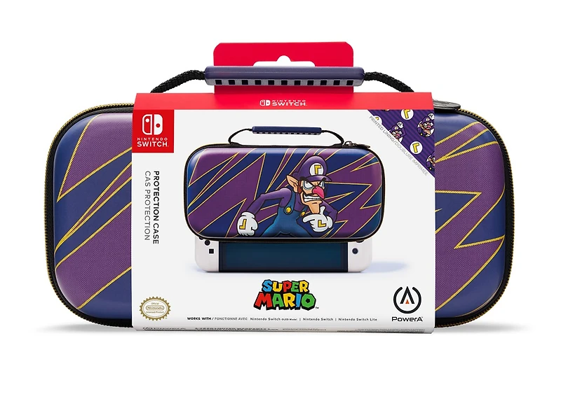 PowerA Protection Case for Nintendo Switch - OLED Model, Nintendo Switch and Nintendo Switch Lite - Waluigi