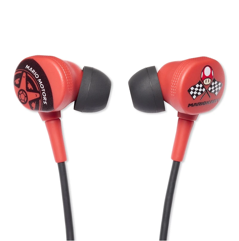 PowerA Wired Earbuds for Nintendo Switch - Mario Kart Motors 