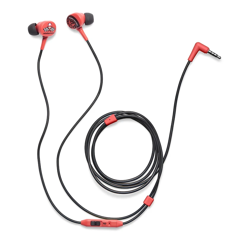PowerA Wired Earbuds for Nintendo Switch - Mario Kart Motors 