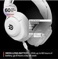 SS Arctis Nova 5 P White Wireless Headset 