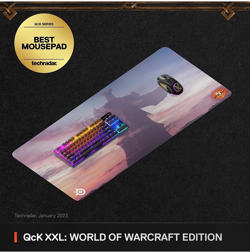 SteelSeries QCK Mouse Pad XXL - World Of Warcraft Edition