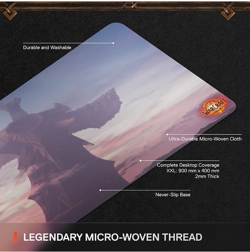 SteelSeries QCK Mouse Pad XXL - World Of Warcraft Edition