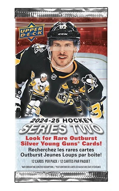 Upper Deck 2024/25 NHL Series 2 Gravity Feed Booster