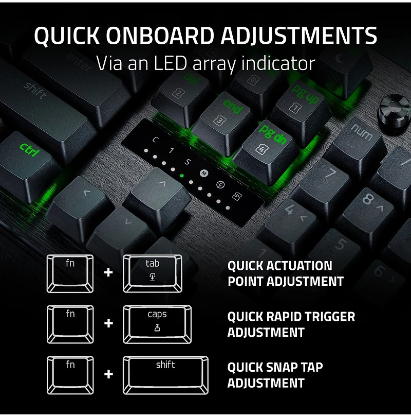 Razer Huntsman V3 Pro - Analog Optical Esports Keyboard - Web uniquement