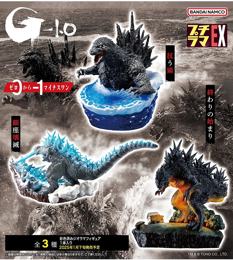 Petit Rama Ex Godzilla Minus One: Zero to Minus One Assorted – One Variation Chosen at Random