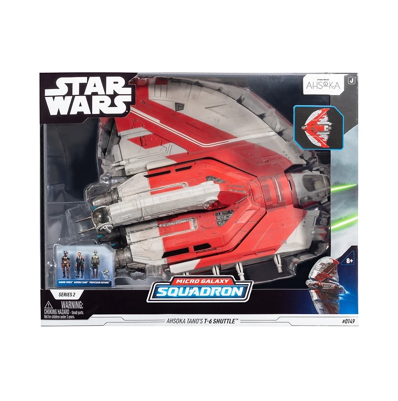 Star Wars Micro Galaxy Squadron Ahsoka Tano's T-6 Jedi Shuttle 
