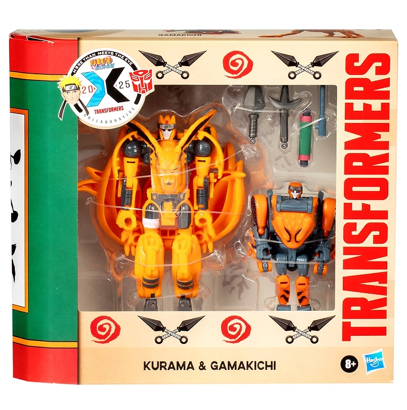 Transformers Collaborative NARUTO SHIPPUDEN x Transformers Kurama and Gamakichi 