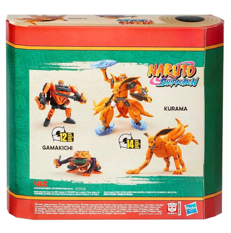 Transformers Collaborative NARUTO SHIPPUDEN x Transformers Kurama and Gamakichi 