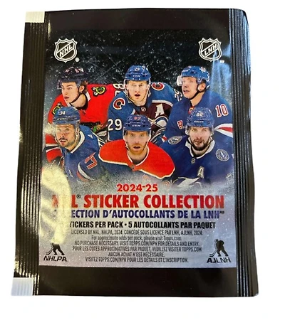 NHL Topps 2024-25 Hockey Sticker Collection Pack 
