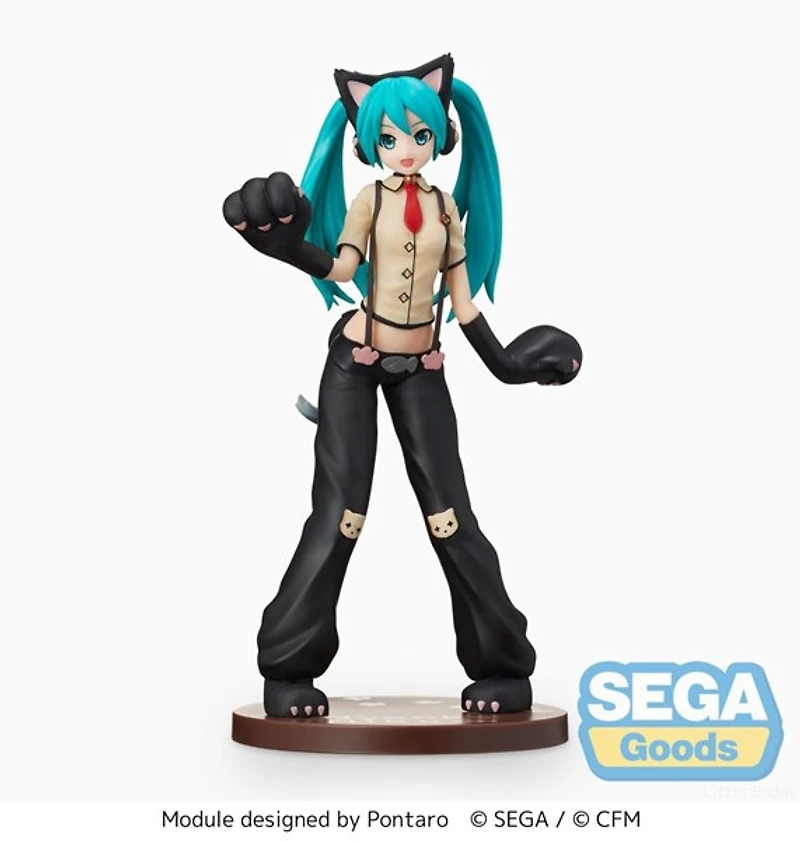 Hatsune Miku: Project Diva Arcade Future Tone Hatsune Miku Kitty Cat SPM Statue