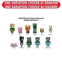 Minecraft Figural Bag Clip – One Variation Chosen at Random