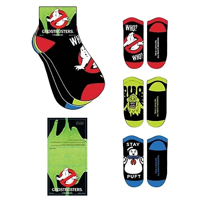 Ghostbusters Stay Puft, No Ghost and Slimer Ankle Socks 3 Pack 