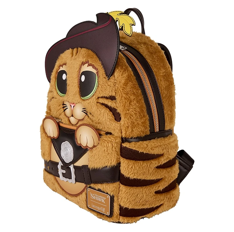 Loungefly: Shrek - Puss In Boots Plush Cosplay Mini Backpack