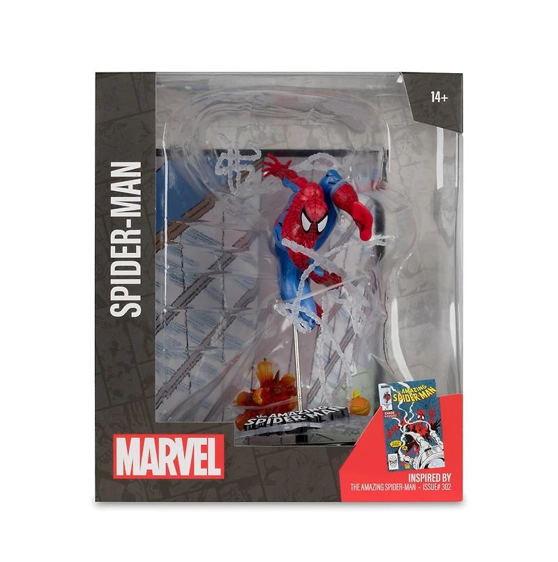 Marvel Spider-Man 1:10th Scale Collectible with Scene (The Amazing Spider-Man #302) 