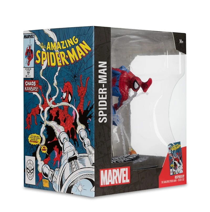 Marvel Spider-Man 1:10th Scale Collectible with Scene (The Amazing Spider-Man #302) 