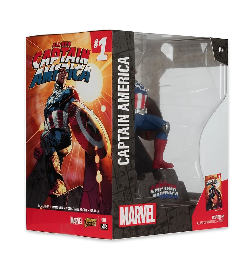 Marvel Captain America 1:10th Scale Collectible with Scene (All-New Captain America #1) 