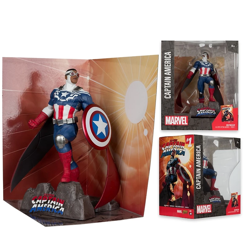 Marvel Captain America 1:10th Scale Collectible with Scene (All-New Captain America #1) 