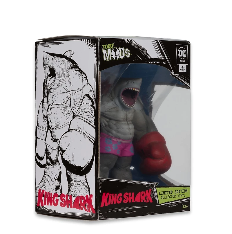 DC Direct King Shark Limited Edition Collector Vinyl (Todd's Mods) 4.5 Inch Scale Posed Figure 