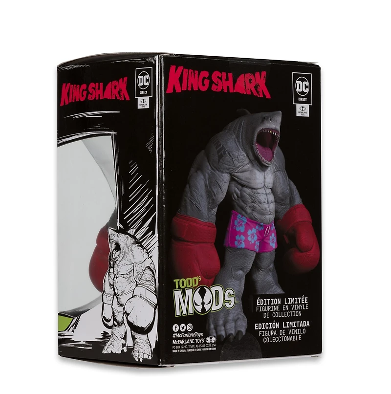 DC Direct King Shark Limited Edition Collector Vinyl (Todd's Mods) 4.5 Inch Scale Posed Figure 