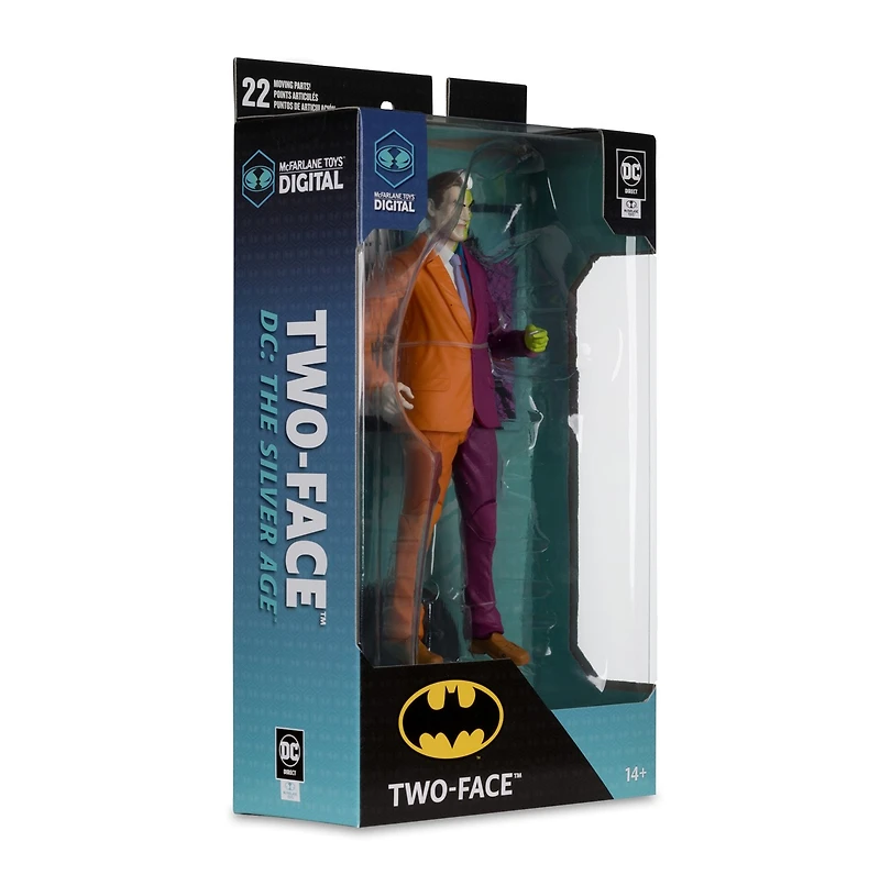 DC Direct Two-Face (The Silver Age) 7-Inch Action Figure with McFarlane Toys Digital Collectible 