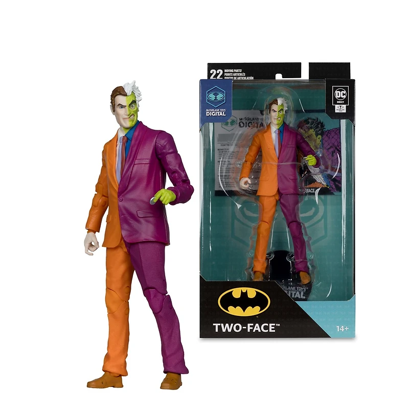 DC Direct Two-Face (The Silver Age) 7-Inch Action Figure with McFarlane Toys Digital Collectible 
