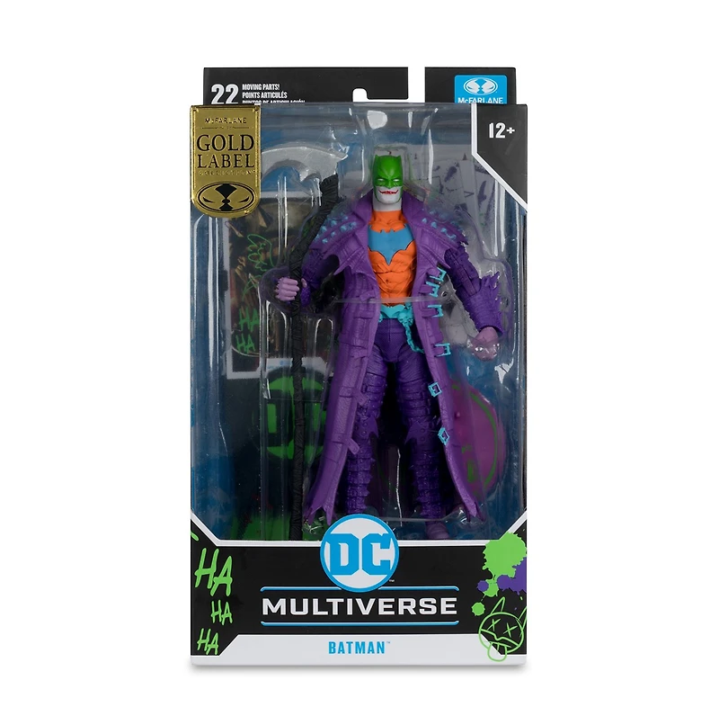 DC Multiverse Batman (Dark Nights: Death Metal) Jokerized Gold Label 7-Inch Action Figure 