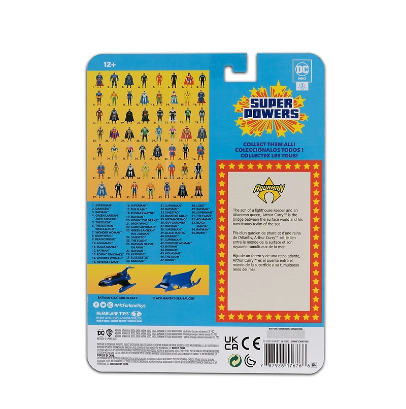 DC Super Powers Aquaman 4.5 Inch Action Figure 