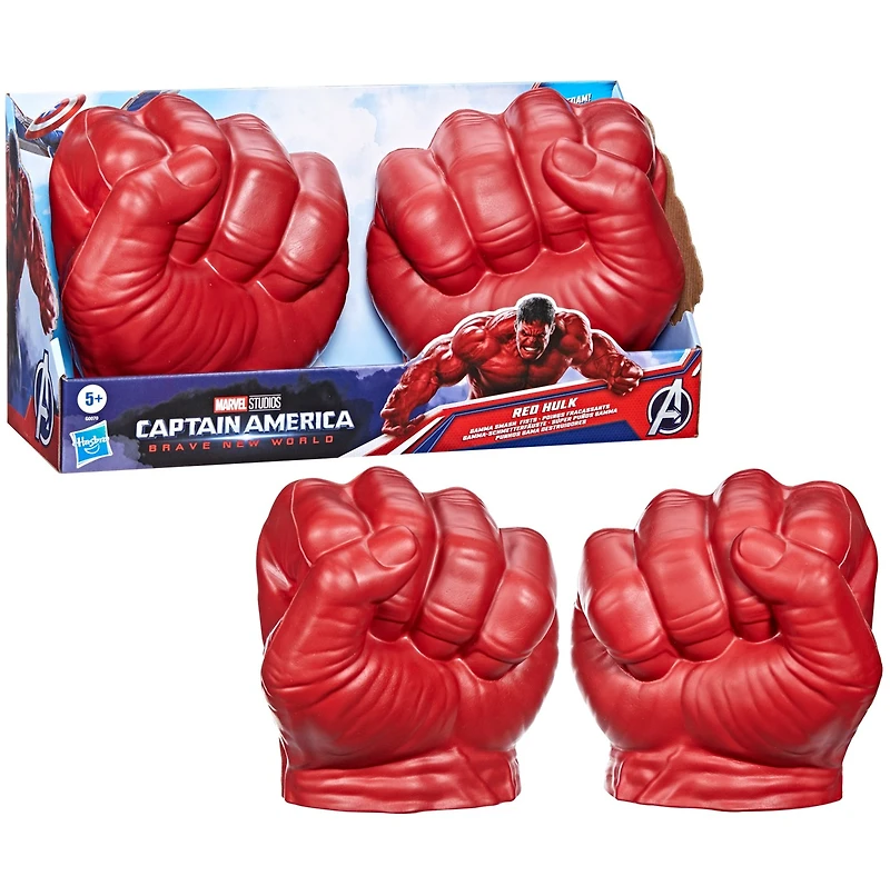 Marvel Avengers Captain America: Brave New World Red Hulk Gamma Smash Fists 