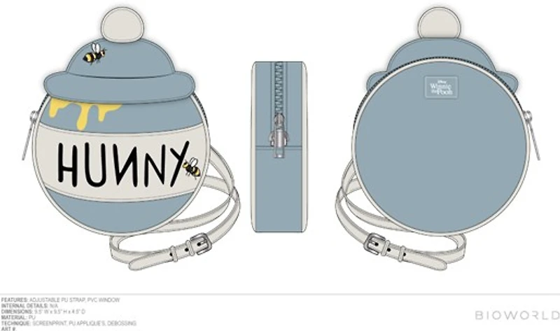 Disney's Winnie the Pooh Hunny Pot Crossbody Bag 