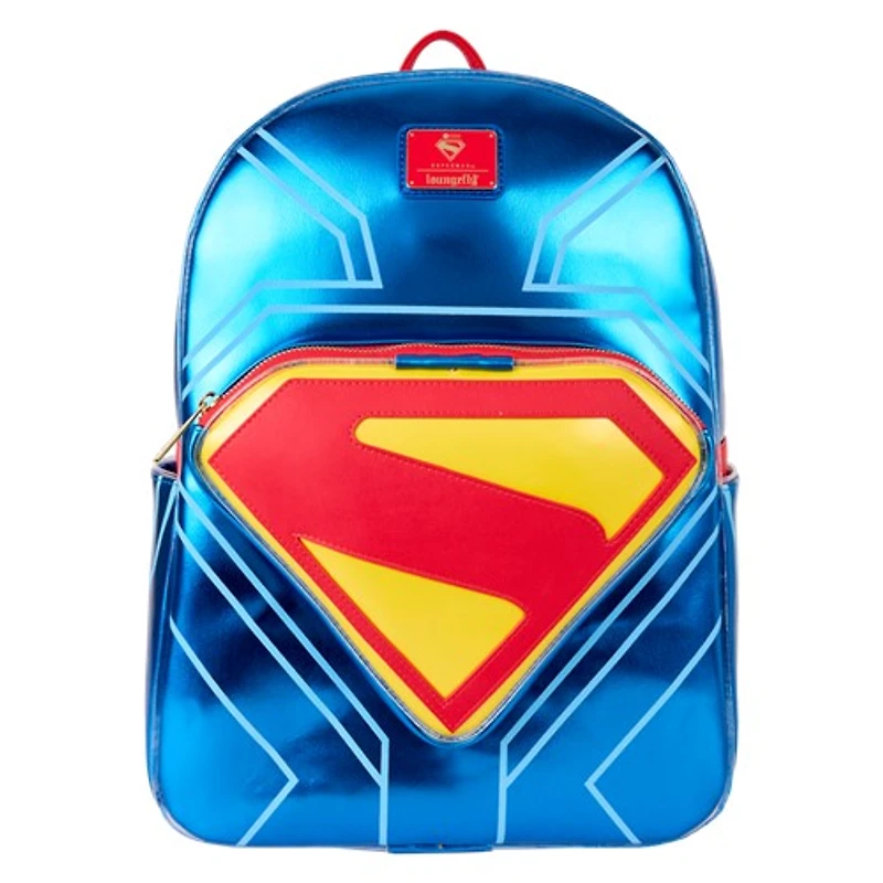 Superman Light Up Glow Full-Size Backpack 