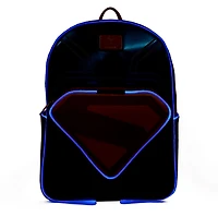 Superman Light Up Glow Full-Size Backpack 