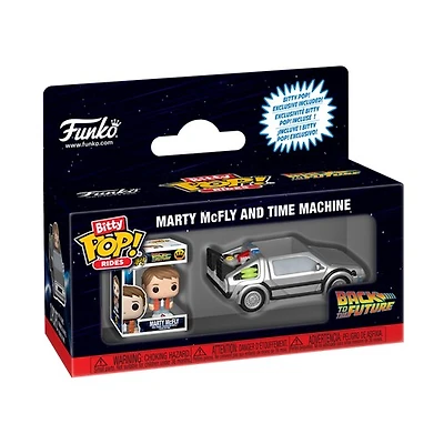 Bitty POP! Rides Back to the Future Marty McFly & Time Machine 