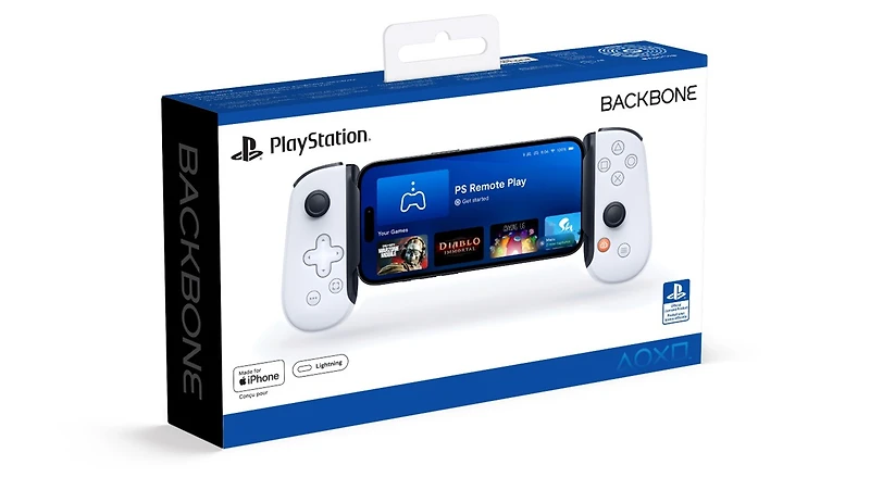 Backbone One - PlayStation Edition (Lightning) - Mobile Gaming Controller for iPhone - 2nd Gen - White