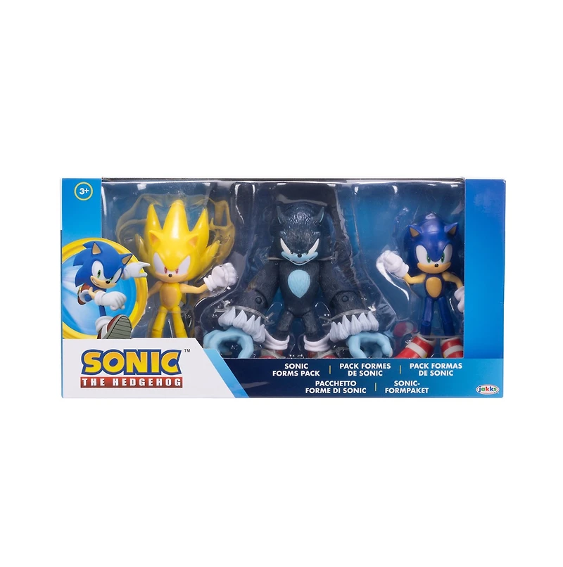 Sonic the Hedgehog: Sonic Forms 4" Figures 3 pack 