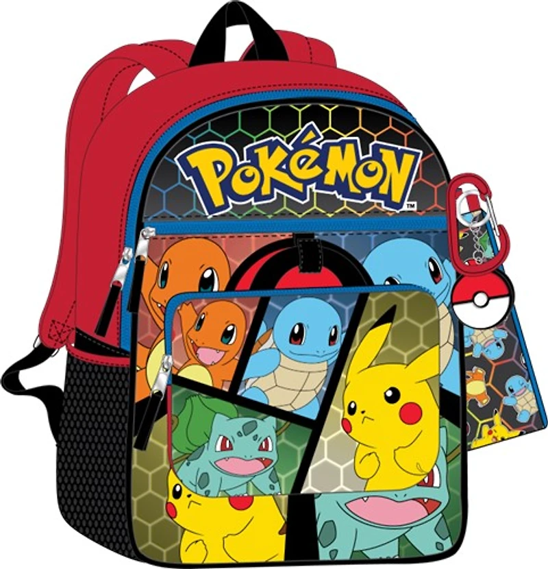 Starter Pokemon Kids 5 Piece backpack 