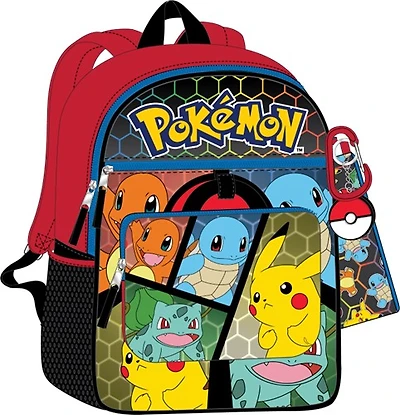 Starter Pokemon Kids 5 Piece backpack 