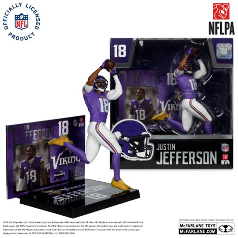 Justin Jefferson (Minnesota Vikings) NFL 7-Inch Posed Figure McFarlane's SportsPicks 