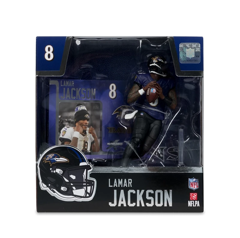 Lamar Jackson (Baltimore Ravens) (Alternate Jersey) NFL 7-Inch Posed Figure McFarlane's SportsPicks