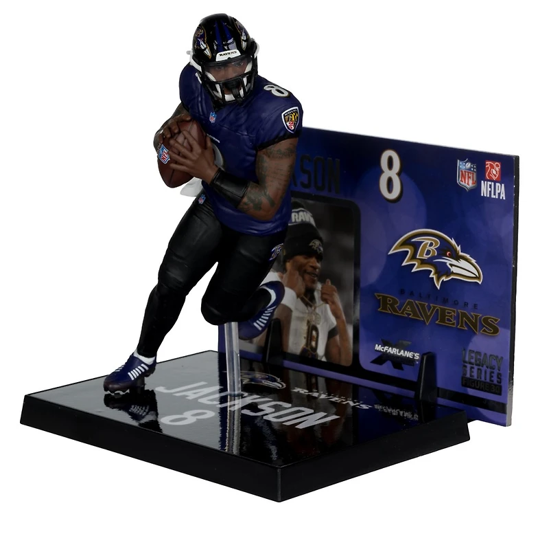Lamar Jackson (Baltimore Ravens) (Alternate Jersey) NFL 7-Inch Posed Figure McFarlane's SportsPicks