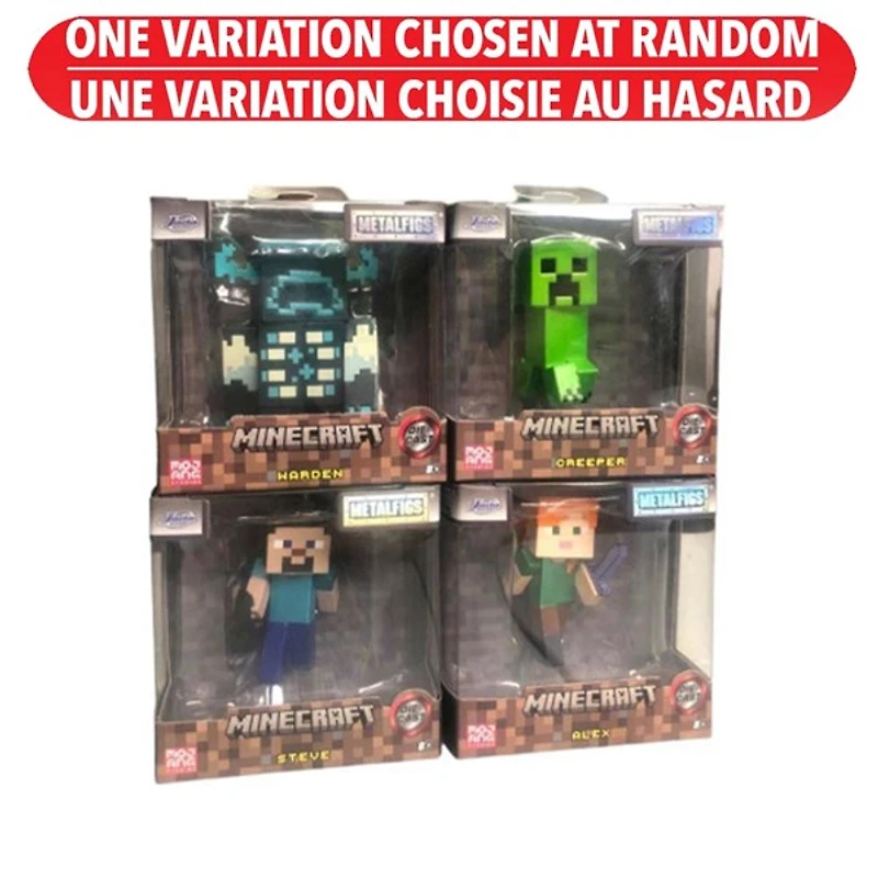 Minecraft 2.5 Inch Wave 3 Metal Figure Assorted – One Variation Chosen at Random