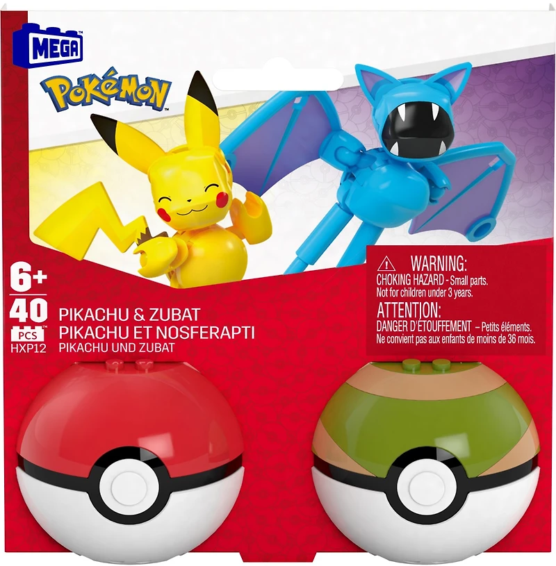 Mega Pokémon Pokeball - 2 Pack (Assortie) – Une variation choisie au hasard