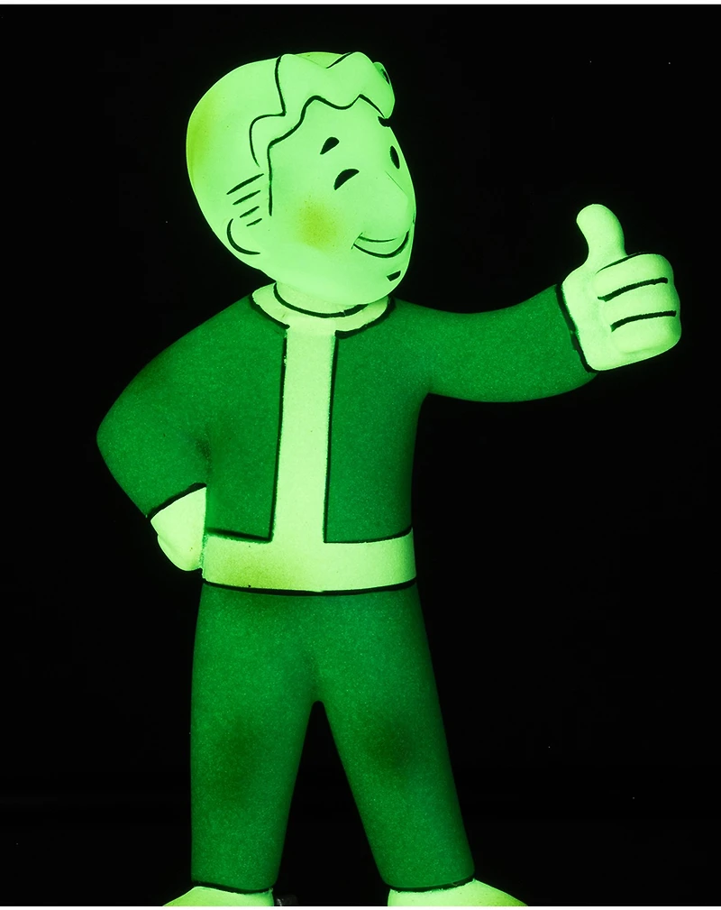 Fallout Vault Boy Glow In The Dark Edition Gold Label 5-Inch Posed Figure