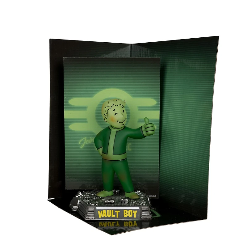 Fallout Vault Boy Glow In The Dark Edition Gold Label 5-Inch Posed Figure