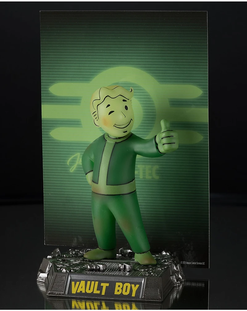 Fallout Vault Boy Glow In The Dark Edition Gold Label 5-Inch Posed Figure