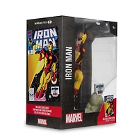 Marvel Iron Man 1:6th Scale Collectible with Scene & Comic (Iron Man #256) 