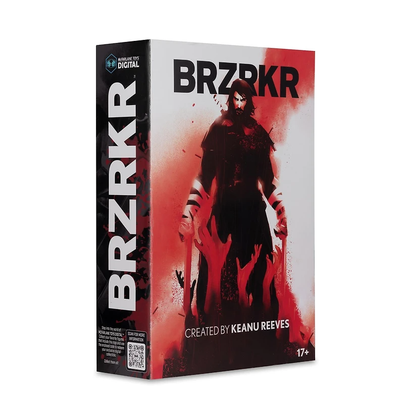 BRZRKR B 7-Inch Deluxe Action Figure with McFarlane Toys Digital Collectible 